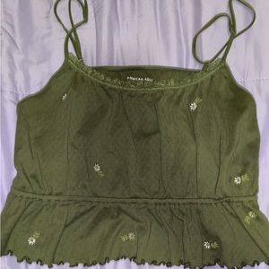 Closet Clean Out!|American Eagle Cropped Ruffle Tank